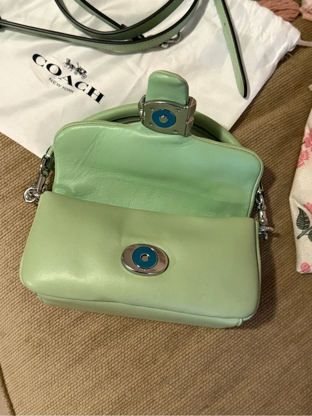 RARE Coach Pillow Tabby in Pistachio ORIGINAL DUST BAG & STRAPS